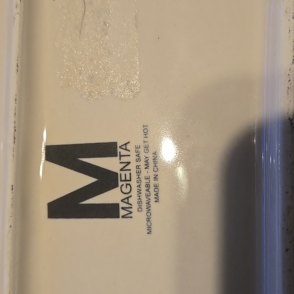 Rae Dunn Rectangular Serving Platter 14 X 7 - Picture 3 of 3